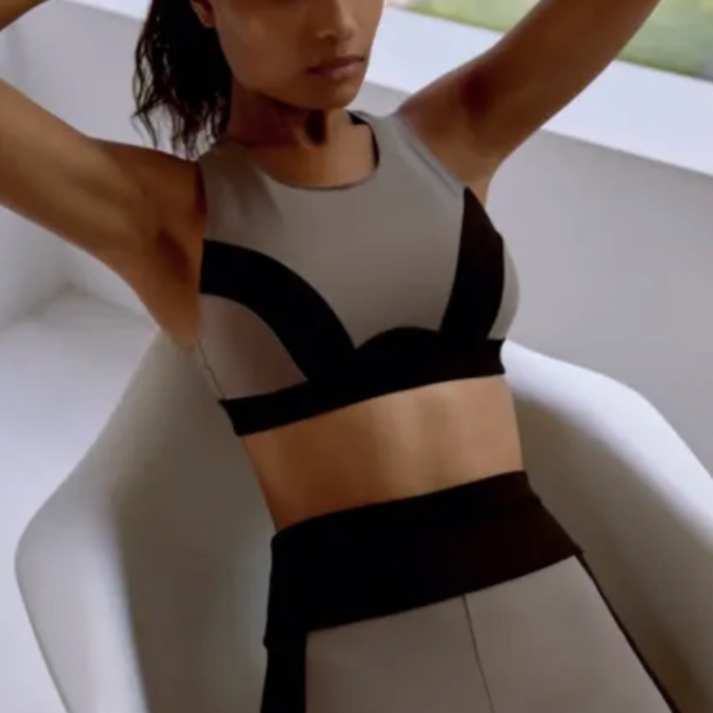 Women's Black and Gray Intimate Set